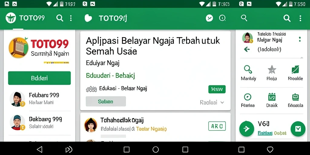 Tampilan antarmuka TOTO99 yang intuitif dan menarik untuk belajar ngaji.
